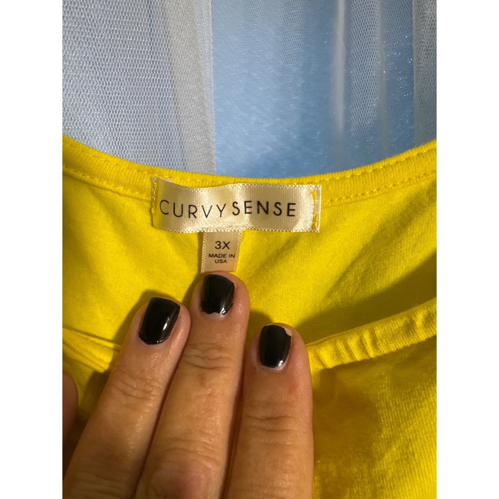 Curvy Sense Dress Women 3x Skater Yellow Sleeveless Pockets Euc — image 3 of 6